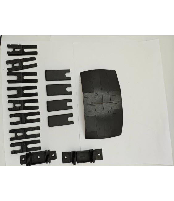 Kit ALUPRON 24 Marco 75 Cortavientos Caucho | Herrajes HE