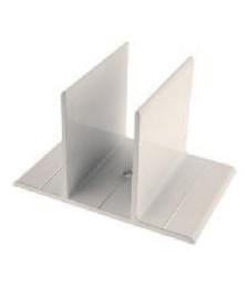 Soporte Pared 80mm Blanco | Herrajes HE