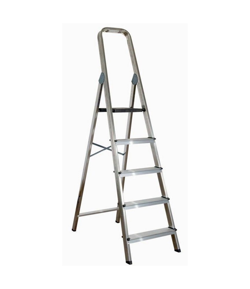 Escalera de Aluminio 5 Peldaños | Herrajes HE