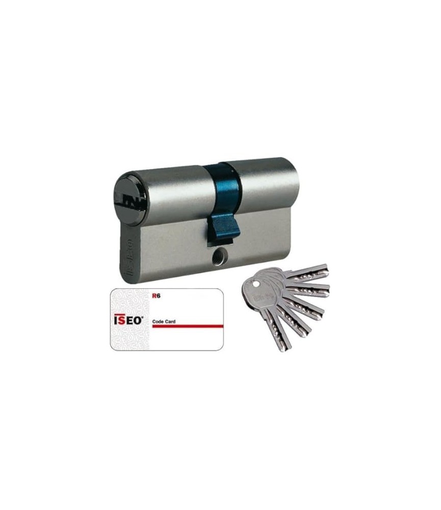 Bombillo ISEO R6 40x40 Níquel Llaves Iguales | Herrajes HE