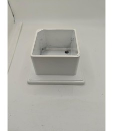 Base Aluminio 100x100mm Blanca | Herrajes HE