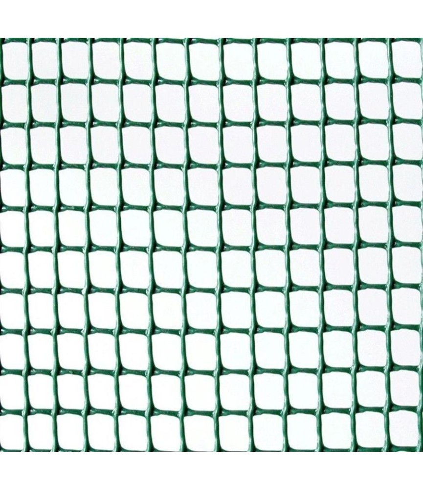 Malla Plástico Verde 10x10 | Herrajes HE