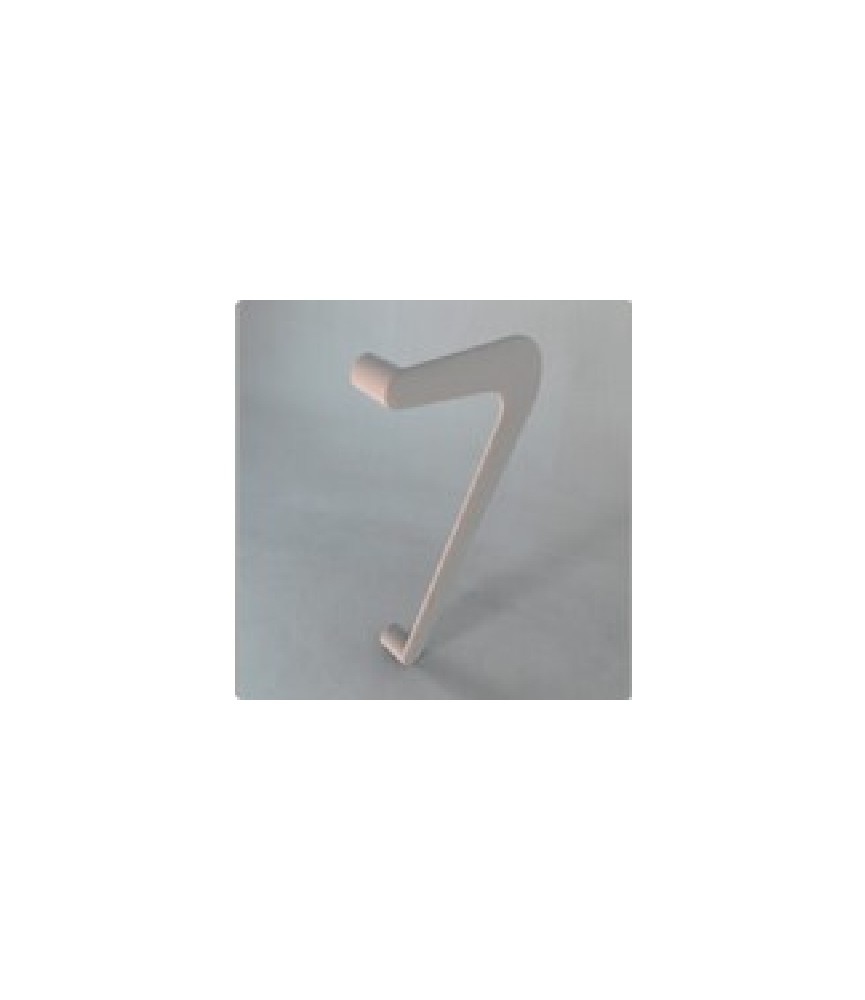 Tirador Individual Duo Izqda. Blanco | Herrajes HE