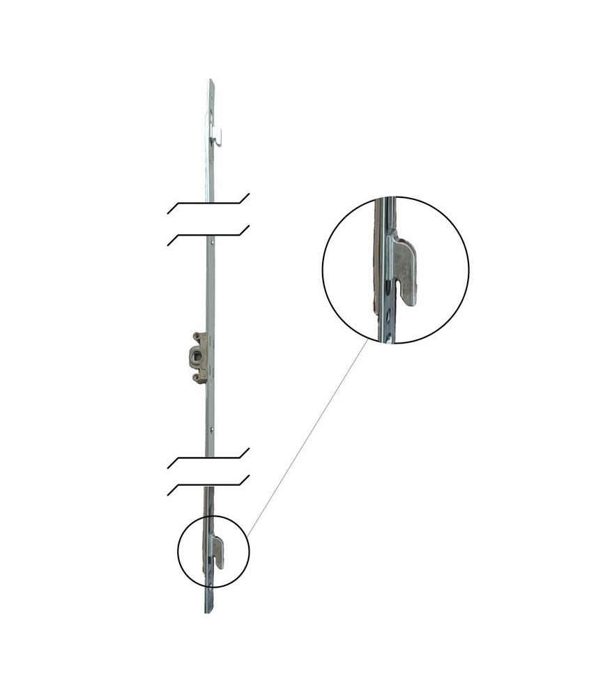 Mecanismo Multipunto E15 Teknica 600mm 2P | Herrajes HE