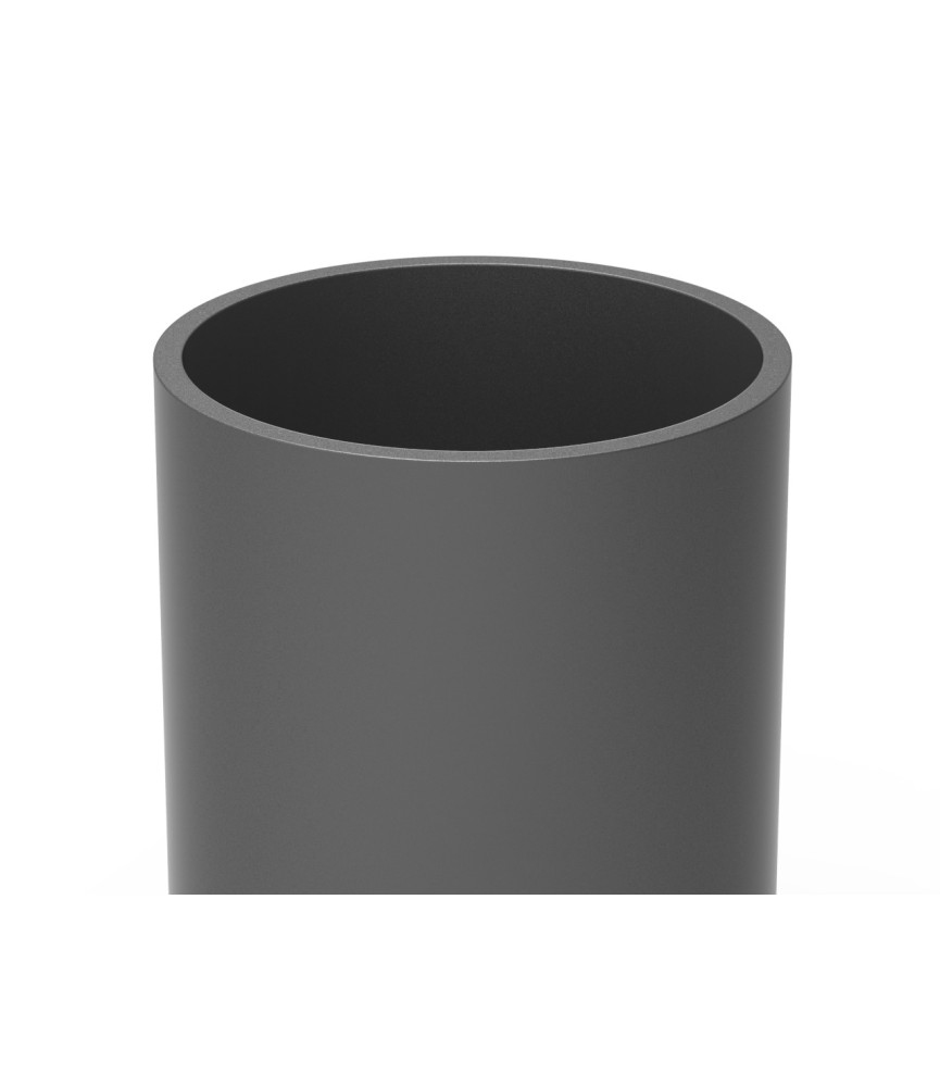 Tubo Redondo 40x2100 mm Anodizado Negro | Herrajes HE