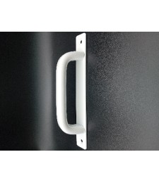 Asa Tirador Ovalada Desplazada Blanco | Herrajes HE