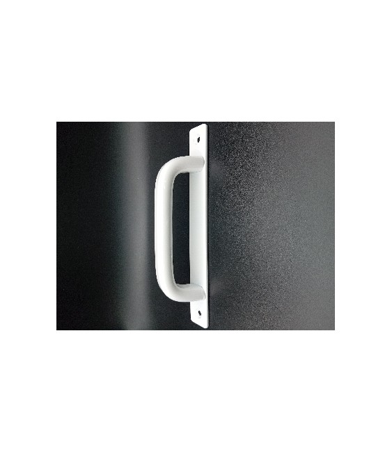 Asa Tirador Ovalada Desplazada Blanco | Herrajes HE
