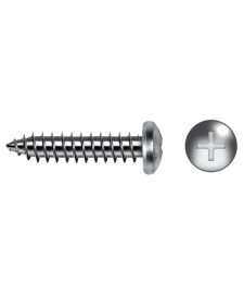 Tornillo Rosca Chapa Alomada 3.5x38 Negro | Herrajes HE