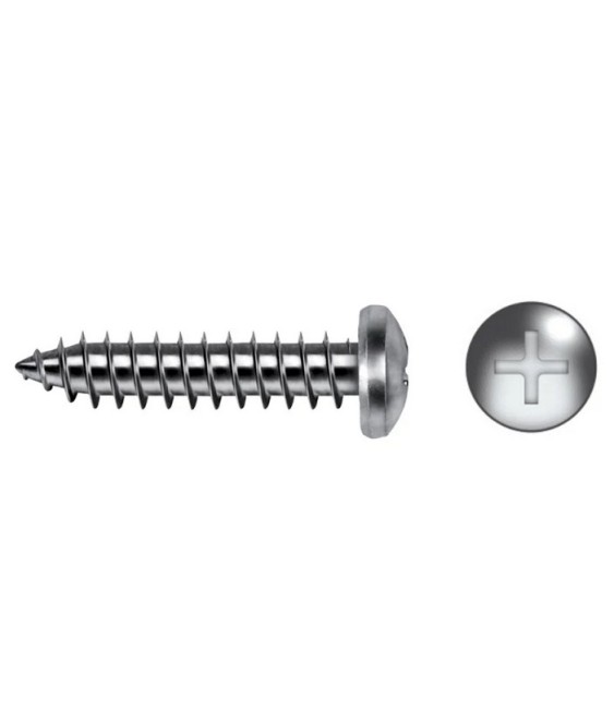 Tornillo Rosca Chapa Alomada 3.5x38 Negro | Herrajes HE