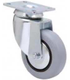 Rueda Giratoria Goma Gris 1-0180 | Herrajes HE