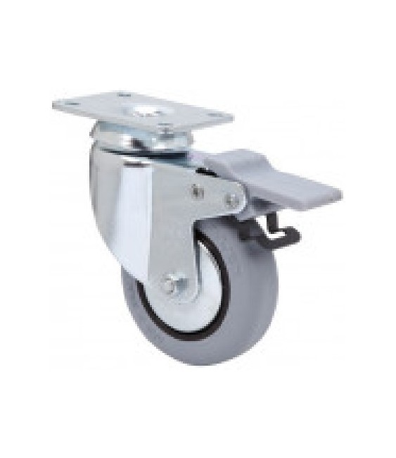 Rueda Giratoria con Freno 1-0386 | Herrajes HE