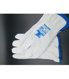 Guantes Piel Vacuno Gris Talla 7 | Herrajes HE