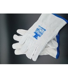 Guantes Piel Vacuno Gris Talla 9 | Herrajes HE