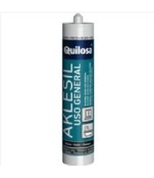 Silicona Aklesil Blanca | Sellador Universal | Herrajes HE