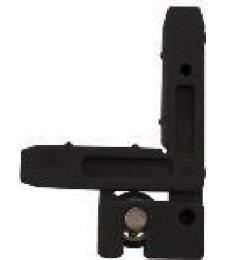 ESCUADRA MOSQUITERA NEGRO C/RODAMIENTO | Herrajes HE