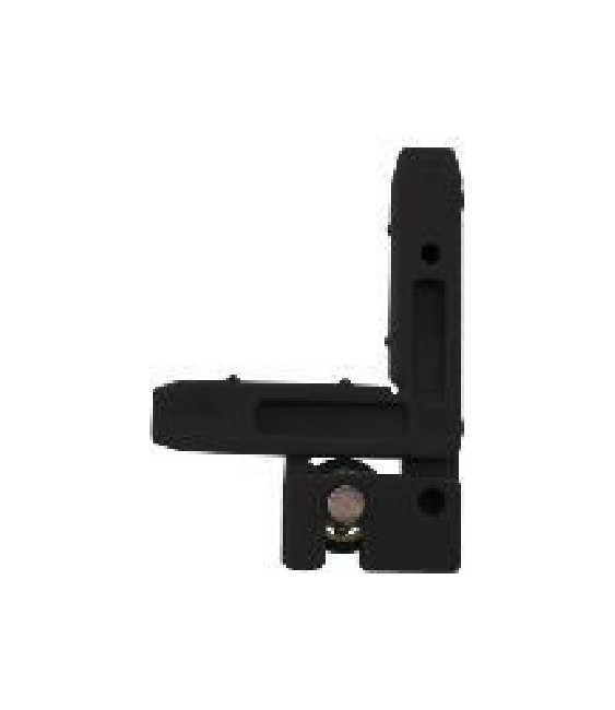 ESCUADRA MOSQUITERA NEGRO C/RODAMIENTO | Herrajes HE