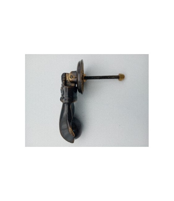 Llamador Mano Brillo/Patinado 140mm | Herrajes HE