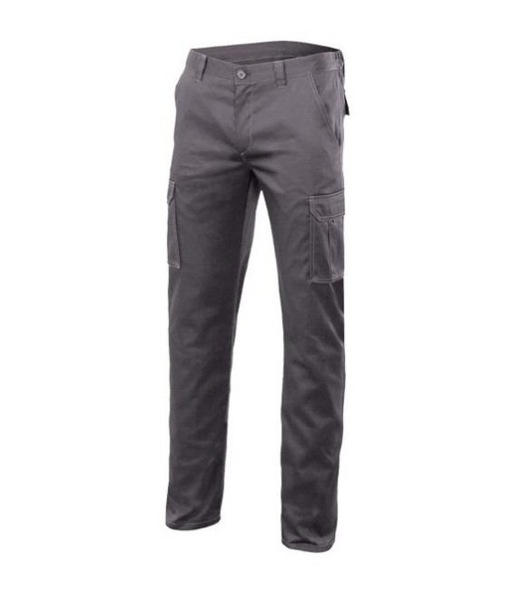 Pantalón Multibolsillo Stretch Gris T-54 | Herrajes HE