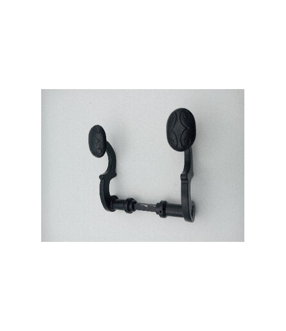 Manivela Pomo Ovalado Negra | Herrajes HE