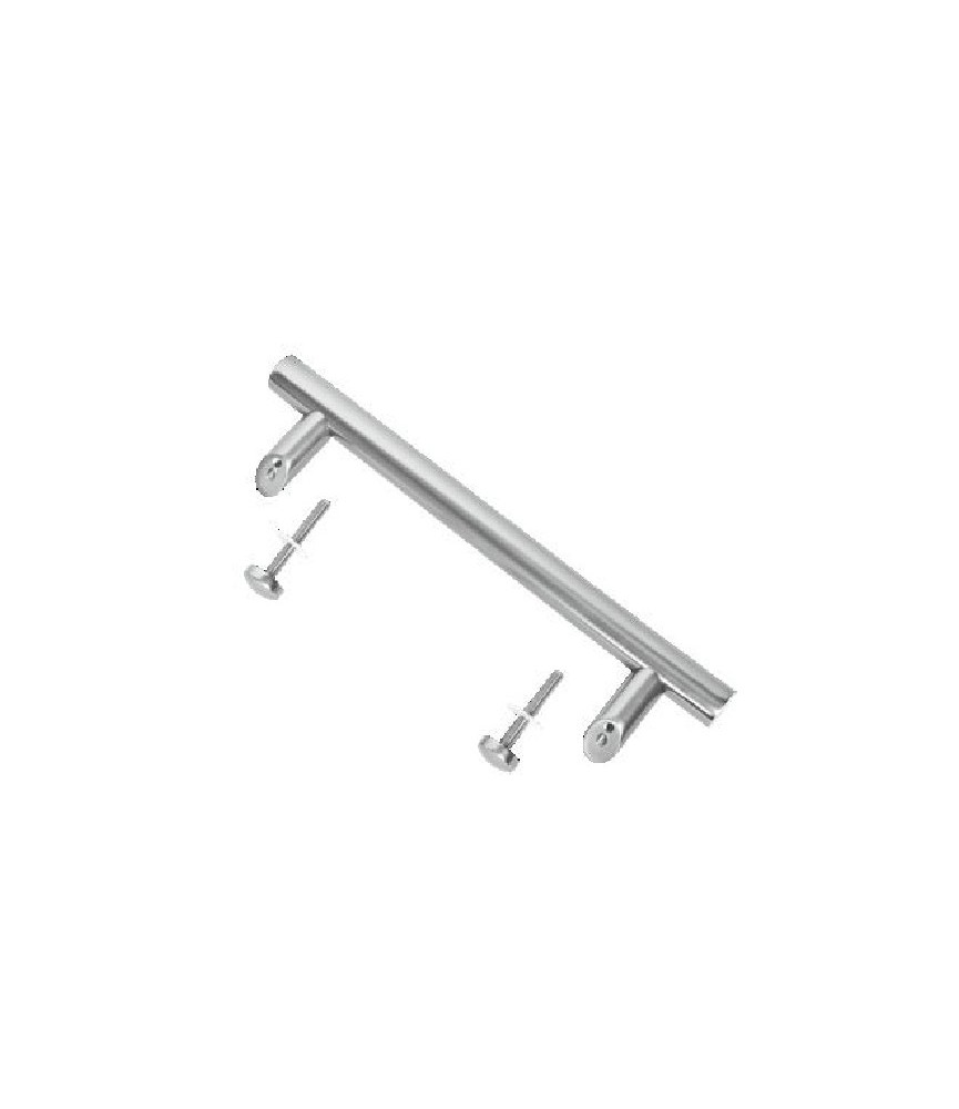 Tirador Desplazado Plata 30x400 | Puertas | Herrajes HE