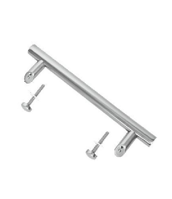 Tirador Desplazado Plata 30x400 | Puertas | Herrajes HE