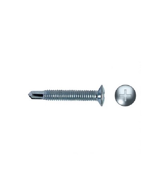 Tornillo Cabeza Hongo 4x19 Cincado DIN HM | Herrajes HE