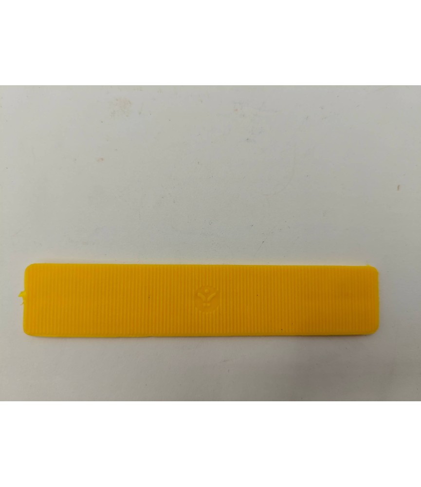 Calzo 20x100x2mm Amarillo para nivelación | Herrajes HE