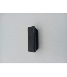 Tapón Rectangular 60x40 Negro | Herrajes HE