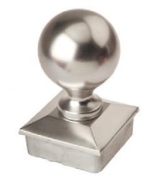 Remate Bola Aluminio Blanco 60x60mm | Herrajes HE