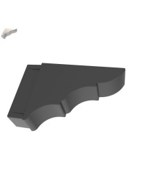 Remate Pérgola 100x40 Negro | Modernidad y Protección | Herrajes HE