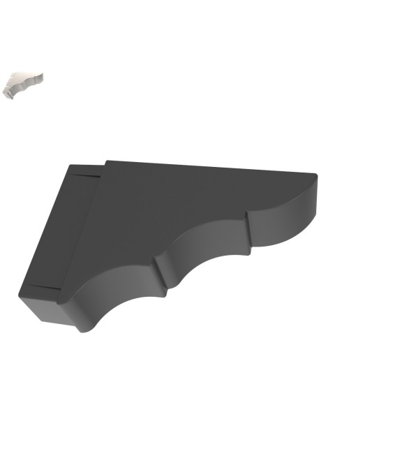 Remate Pérgola 100x40 Negro | Modernidad y Protección | Herrajes HE