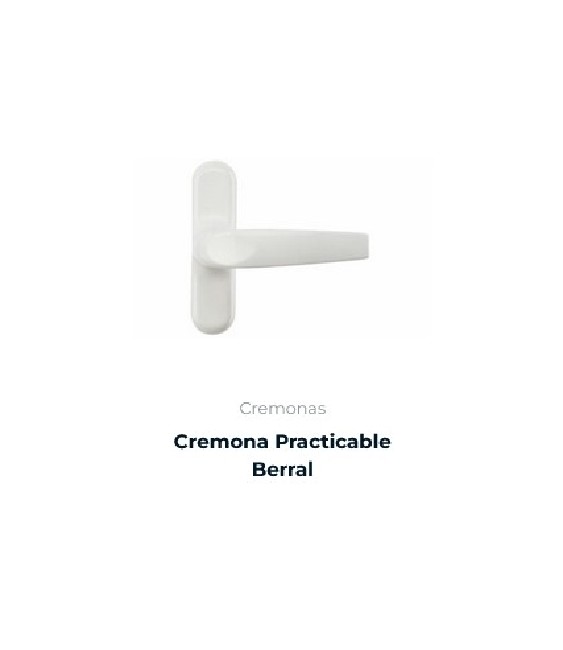Cremona Berral Practicable Blanca | Herrajes HE