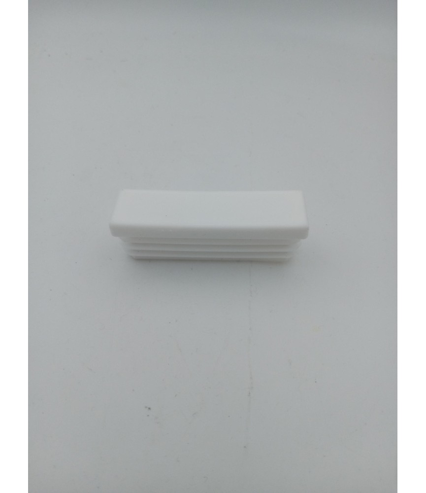Tapón Rectangular 70x20mm Blanco | Herrajes HE