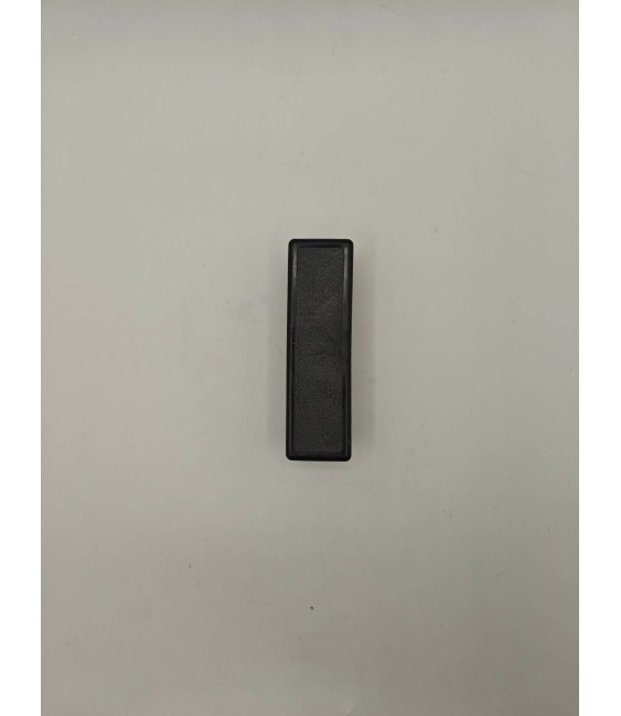 Tapón Rectangular 70x20mm Negro | Herrajes HE