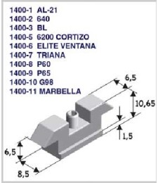 Contracierre Alupront 21 para ventanas | Herrajes HE