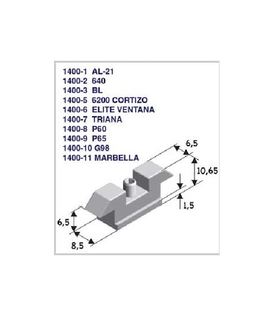 Contracierre Alupront 21 para ventanas | Herrajes HE
