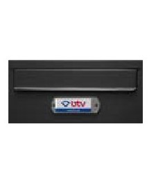 Buzón Moncayo Doble Acceso Negro Fondo 350 | Herrajes HE