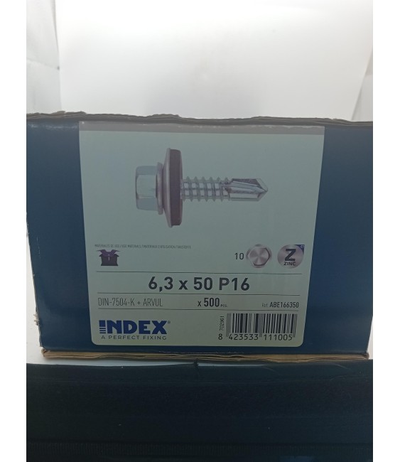 Tornillo Autoperforante Hex. DIN 7504K 6.3x50 | Herrajes HE