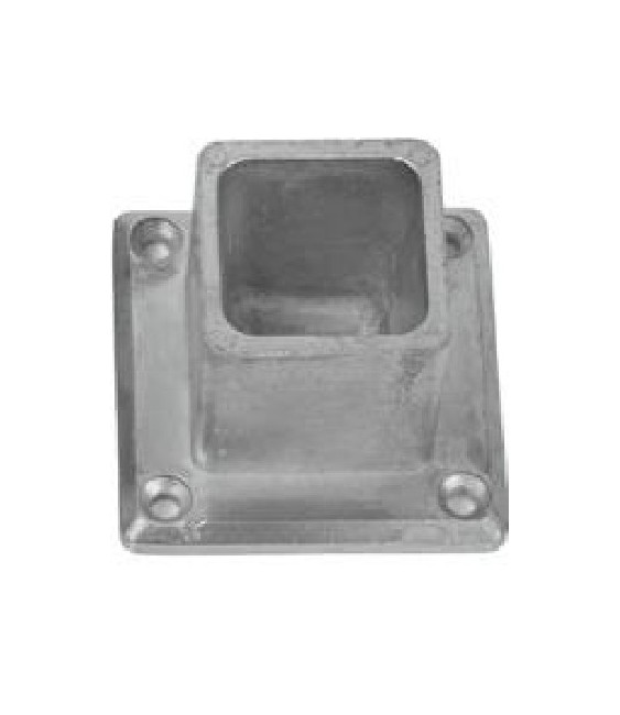 Base Aluminio 60x60 Blanco | Herrajes HE