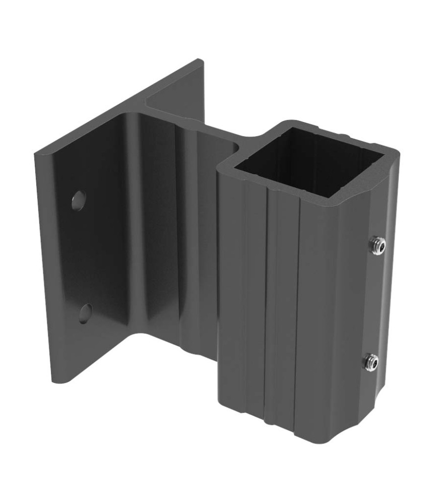 Soporte Bandilla 30x30 Negro Brillo Ref. 9530 | Herrajes HE