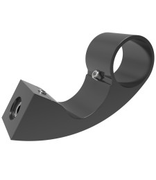 Soporte Tirador Apolo Redondo 40 Negro | Herrajes HE