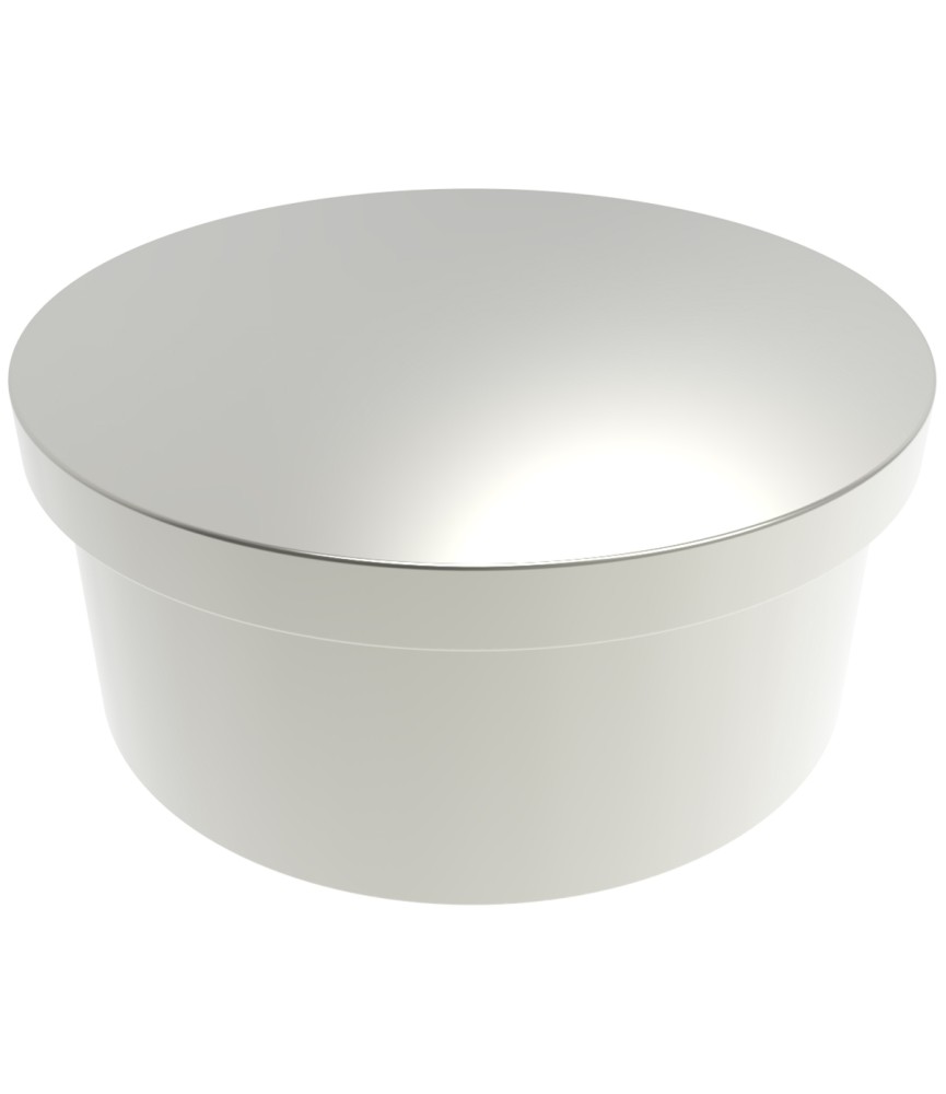 Tapa Tubo Tirador Apolo Redondo 40 Plata | Herrajes HE