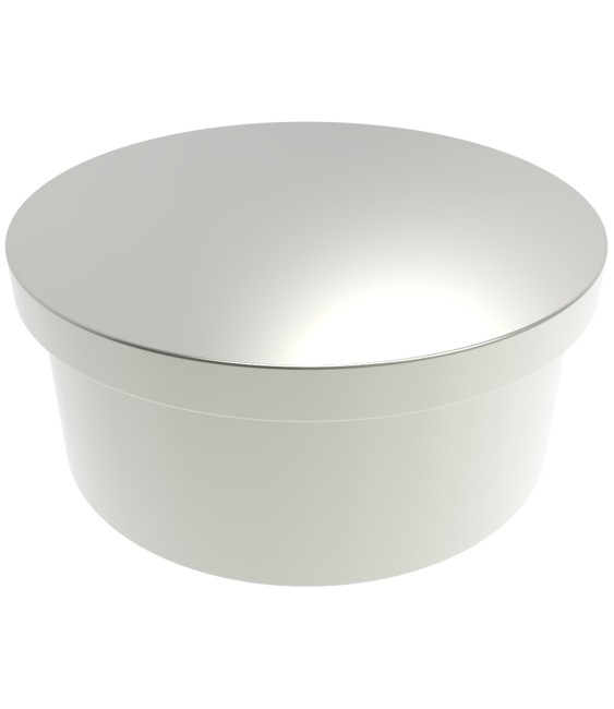 Tapa Tubo Tirador Apolo Redondo 40 Plata | Herrajes HE