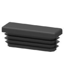 Contera Rectangular 100x50 Negra | Herrajes HE