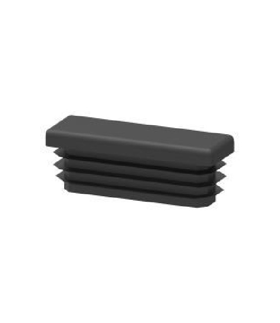 Contera Rectangular 100x50 Negra | Herrajes HE