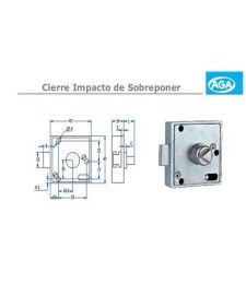 Cerradura Triángulo 8mm con Muelle RF-593 | Herrajes HE