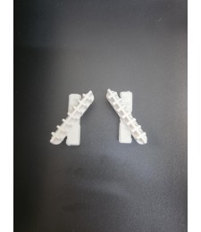 Soporte Lama Ovalina M-44 10mm Blanco | Herrajes HE