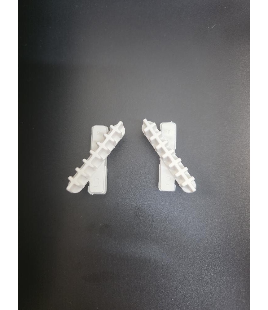 Soporte Lama Ovalina M-44 10mm Blanco | Herrajes HE