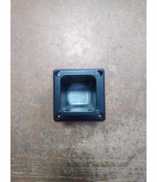 Base Aluminio 70x70 Negro | Herrajes HE