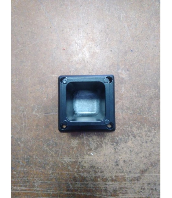 Base Aluminio 70x70 Negro | Herrajes HE